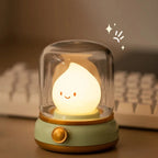 Mini Table Lamp | Soft Silicone Shade & Touch Button | Rechargeable