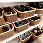 Storage Basket | Hand-Woven Rattan | Open Top