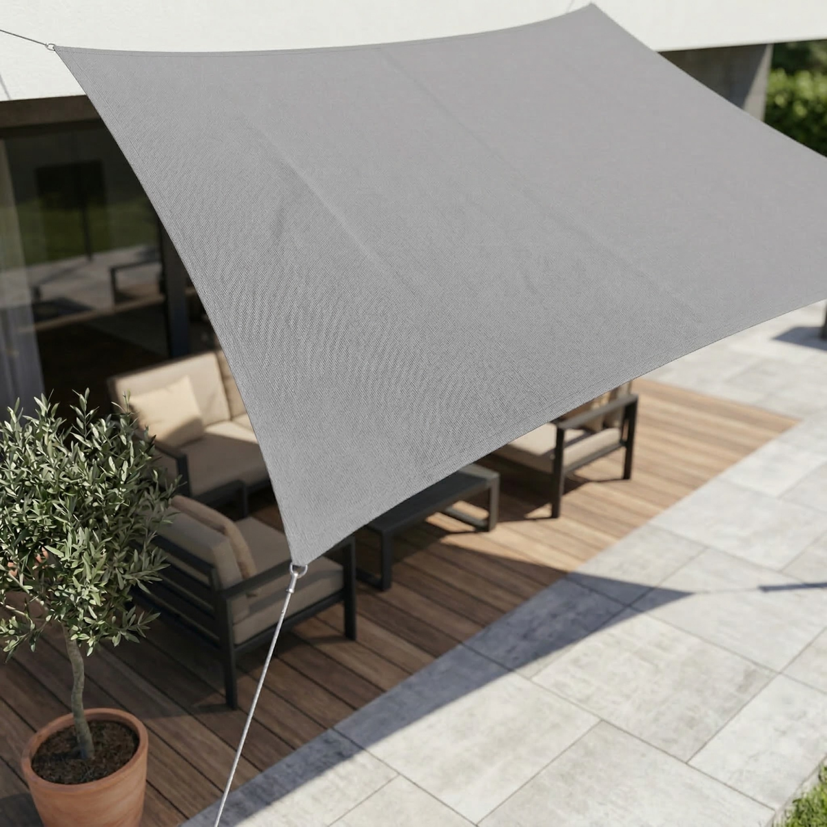 Sunshade Sail | Waterproof Coated Polyester | Rectangular