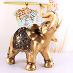 Elephant Figurine | Textured Resin & Raised Trunk Pose