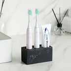 Toothbrush Holder | Matte Resin Marble Swirl | Multi-Slot