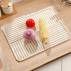 Dish Drying Mat | Ridged Anti-Slip Silicone | Foldable