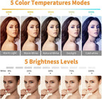 Ring Light | Clip-On & Adjustable 3200–6500K | Clamp & Flexible Tripod