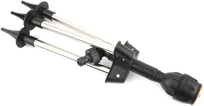 Garden Sprinkler | Rotating Multi-Nozzle Head | Foldable Tripod Stand