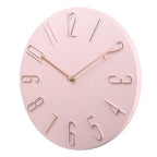 Wall Clock | Flat Round Face | Rear Mounting Hook