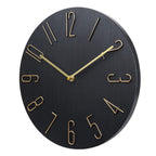 Wall Clock | Flat Round Face | Rear Mounting Hook