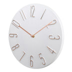 Wall Clock | Flat Round Face | Rear Mounting Hook