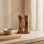 Salt & Pepper Grinder | Wooden With Clear Window | Adjustable Ceramic Grind