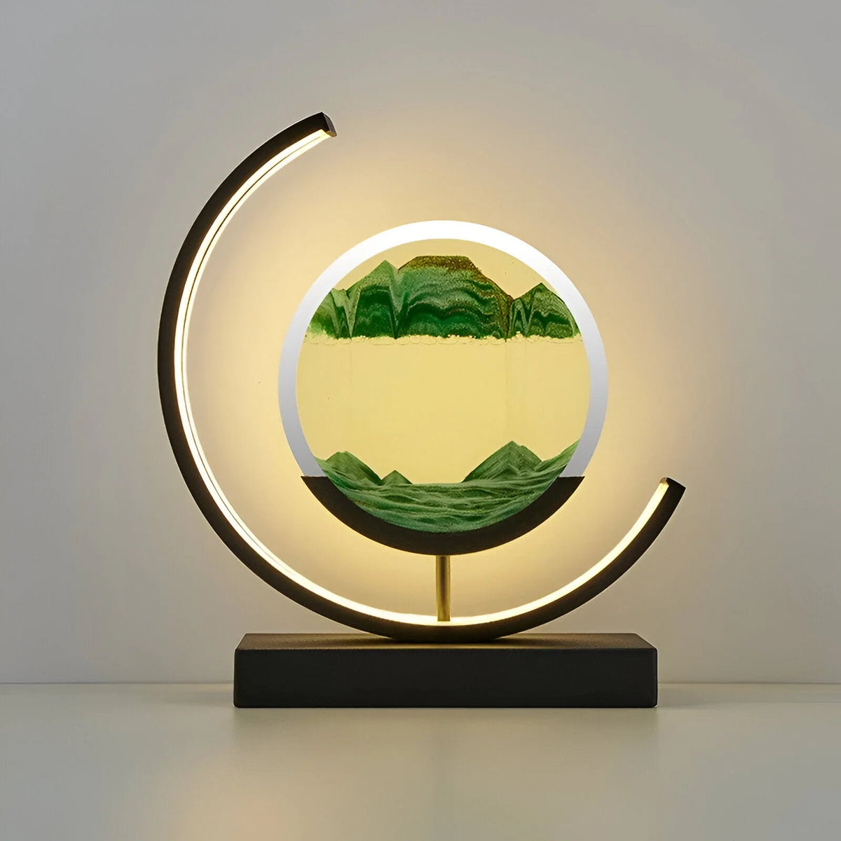 Sand Lamp | Flowing Sand Glass Chamber | LED & Remote Control