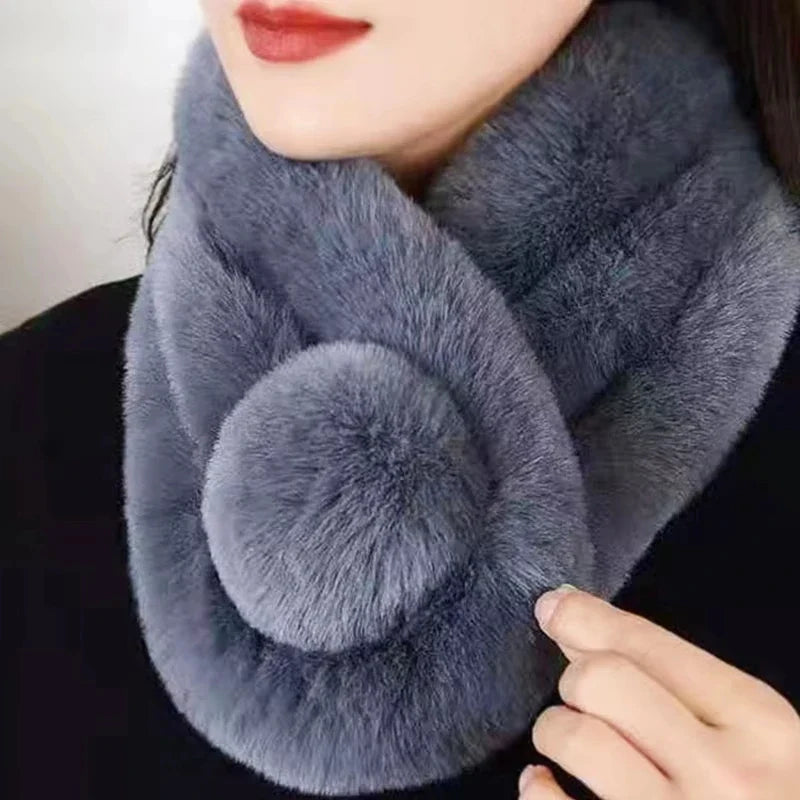 Scarf | Plush Faux Fur & Loop-Through Design