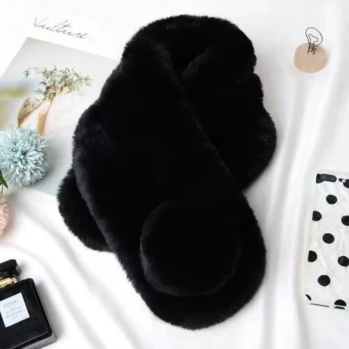 Scarf | Plush Faux Fur & Loop-Through Design