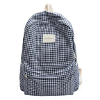 School Backpack | Checked Pattern & Padded Straps
