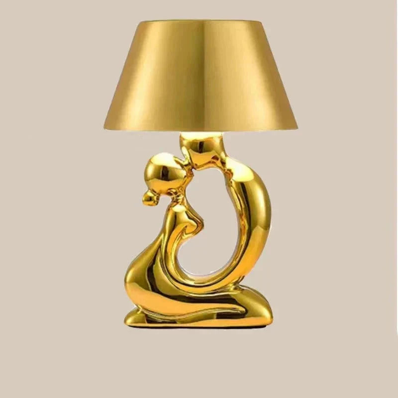 Sculpture Table Lamp | Cordless & Rechargeable Sculptural Base