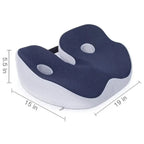 Seat Cushion | Orthopedic Contoured Memory Foam & Breathable Mesh