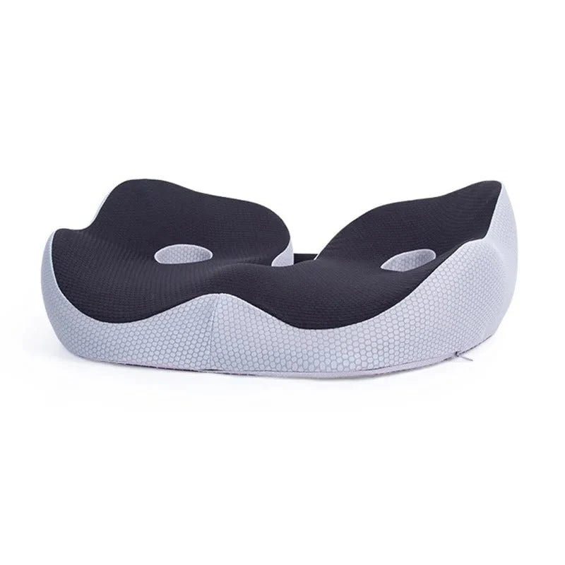 Seat Cushion | Orthopedic Contoured Memory Foam & Breathable Mesh