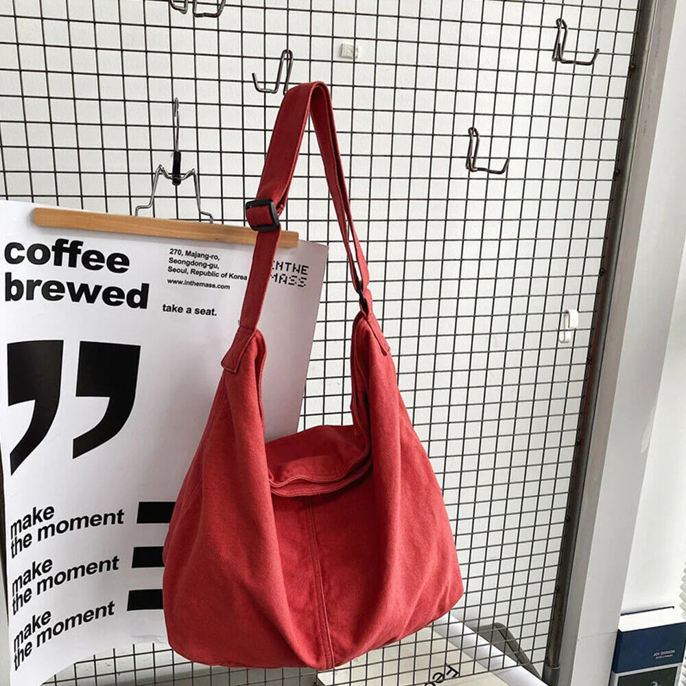 Shoulder Bag | Oversized Canvas & Laptop-Friendly