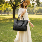 Shoulder Bag | PU Leather, Zip Closure & Multiple Pockets