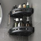 Shower Shelf | Corner Design & No-Drill Adhesive Mount