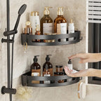 Shower Shelf | Corner Design & No-Drill Adhesive Mount