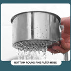 Sink Strainer Basket | Brushed Stainless Steel & Corner-Hanging