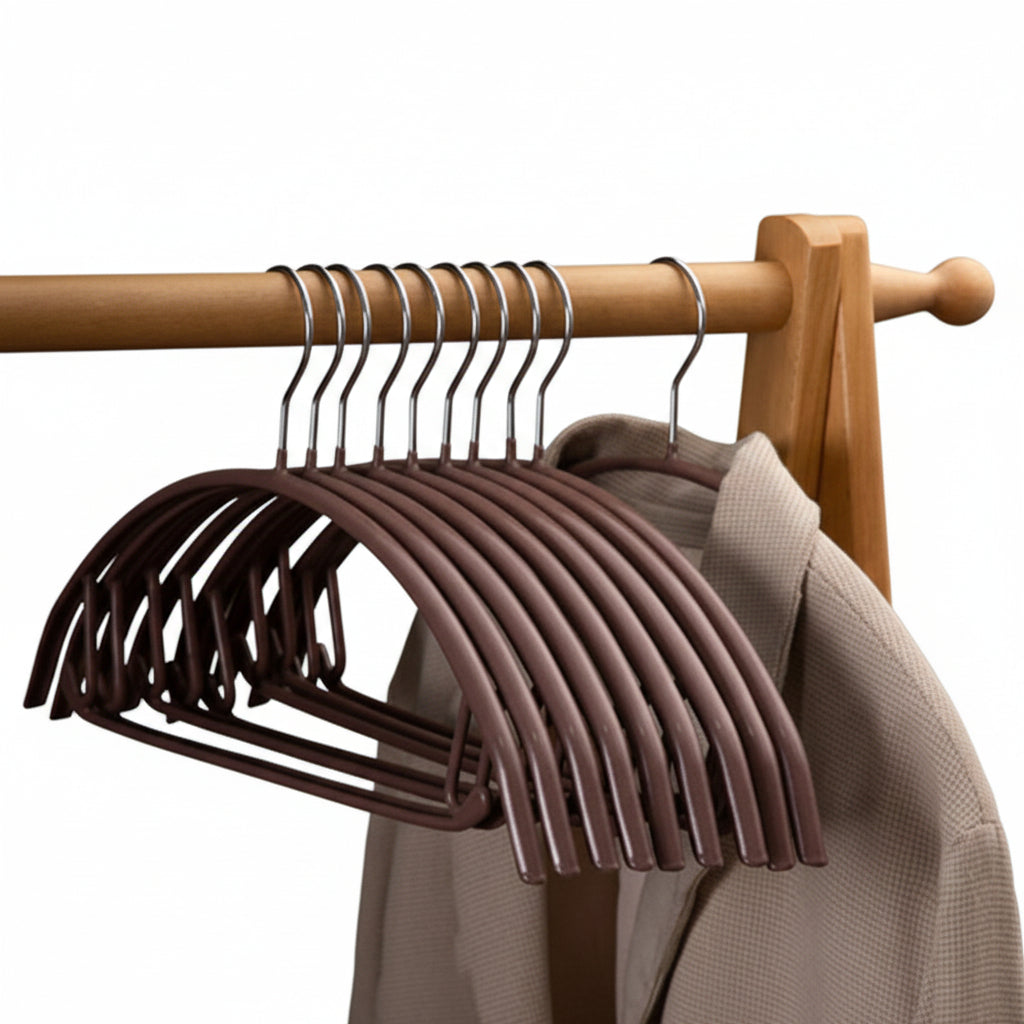 Clothes Hangers | Slim Non-Slip & Ergonomic | 10-Pack