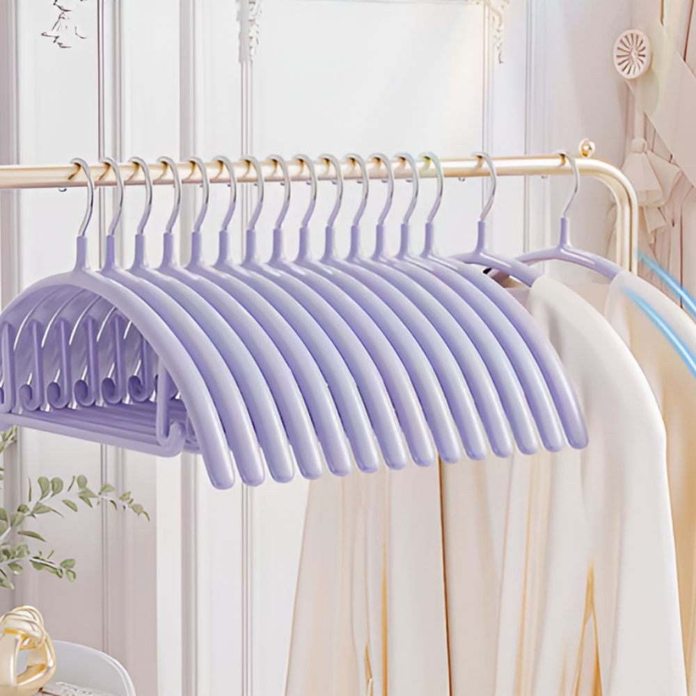Clothes Hangers | Slim Non-Slip & Ergonomic | 10-Pack