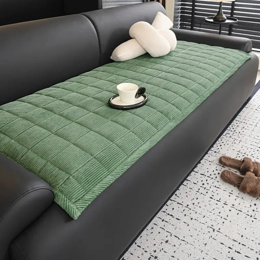 Sofa Cover | Quilted Microfiber & Non-Slip | Machine Washable