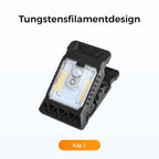 Solar Clip Light | Motion Sensor, USB-C & Weatherproof