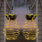Solar Garden Lantern | Cylindrical Metal-Framed Housing | Hanging Design