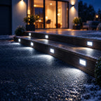 Solar Ground Lights | Flush-Mount & Drive-Over | 24-Pack