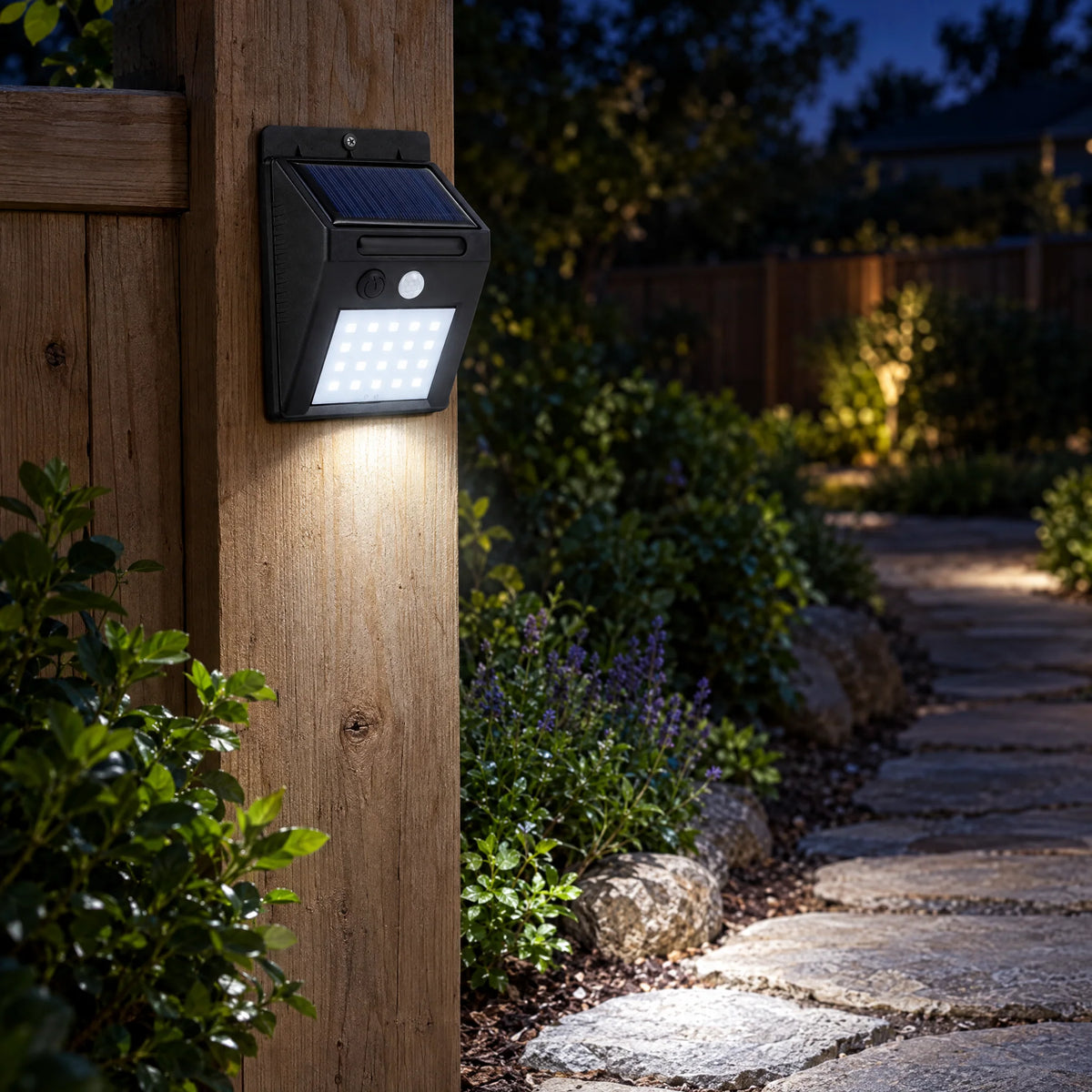 Solar Motion Sensor Light | 20 LED & IP65 Water-Resistant