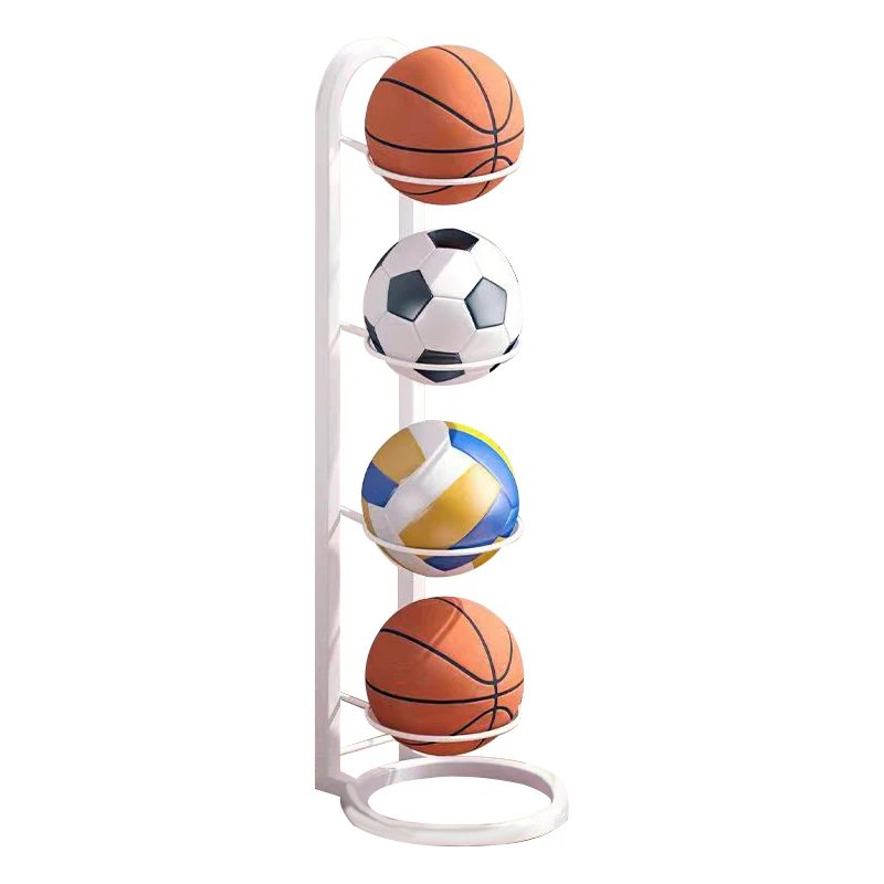 Ball Storage Rack | Multi-Layer Vertical Frame | Wall Mounting Brackets
