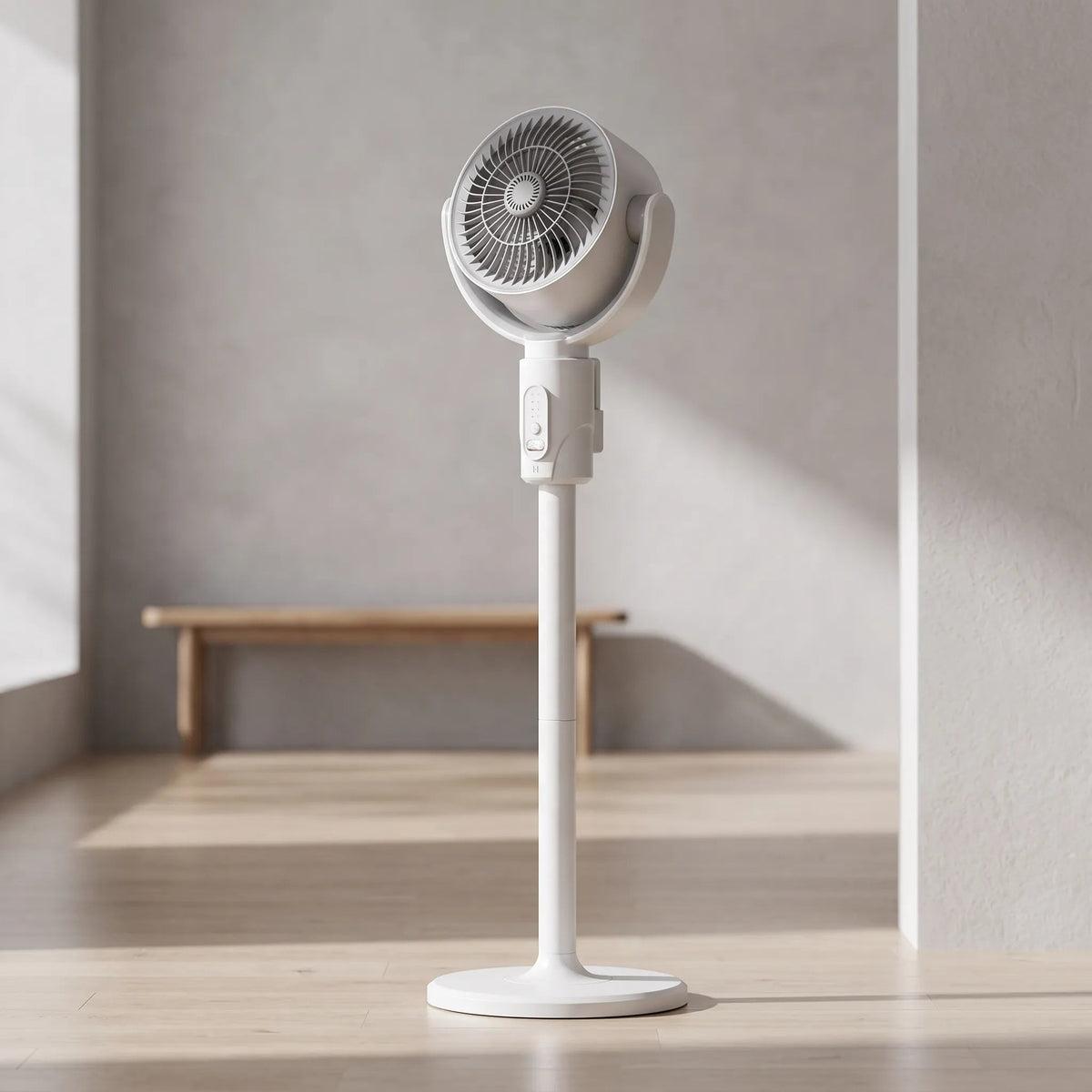 Standing Fan | Height-Adjustable & USB-Powered | Remote & Timer