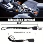Steering Wheel Lock | Braided Steel Dual-Locking Cable | Includes 3 Keys