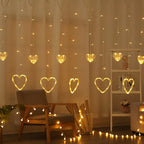 String Lights | Heart-Shaped Warm-White LEDs & Battery-Powered