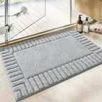 Bath Mat | Soft Flocked & Non-Slip Backing | Machine Washable