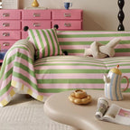 Sofa Cover | Horizontal Striped Print | Microfiber Blend