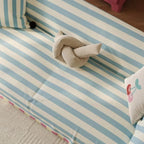 Sofa Cover | Horizontal Striped Print | Microfiber Blend