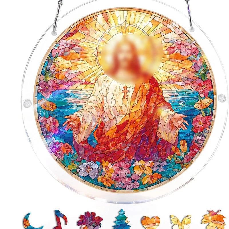 Sun Catcher | Shatterproof Acrylic & UV-Resistant | Ocean-Inspired Mosaic