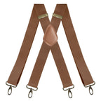 Suspenders | X-Back Adjustable & Lightweight | 4 Removable Clips