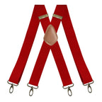 Suspenders | X-Back Adjustable & Lightweight | 4 Removable Clips