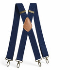 Suspenders | X-Back Adjustable & Lightweight | 4 Removable Clips