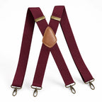 Suspenders | X-Back Adjustable & Lightweight | 4 Removable Clips