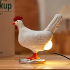 Table Lamp | Chicken-Shaped Resin & Downward Light
