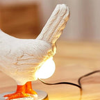 Table Lamp | Chicken-Shaped Resin & Downward Light