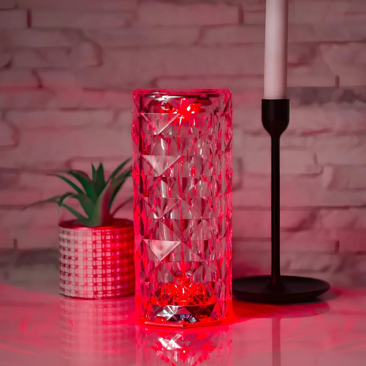 Table Lamp | Crystal 16-Color Dimmable & Rechargeable
