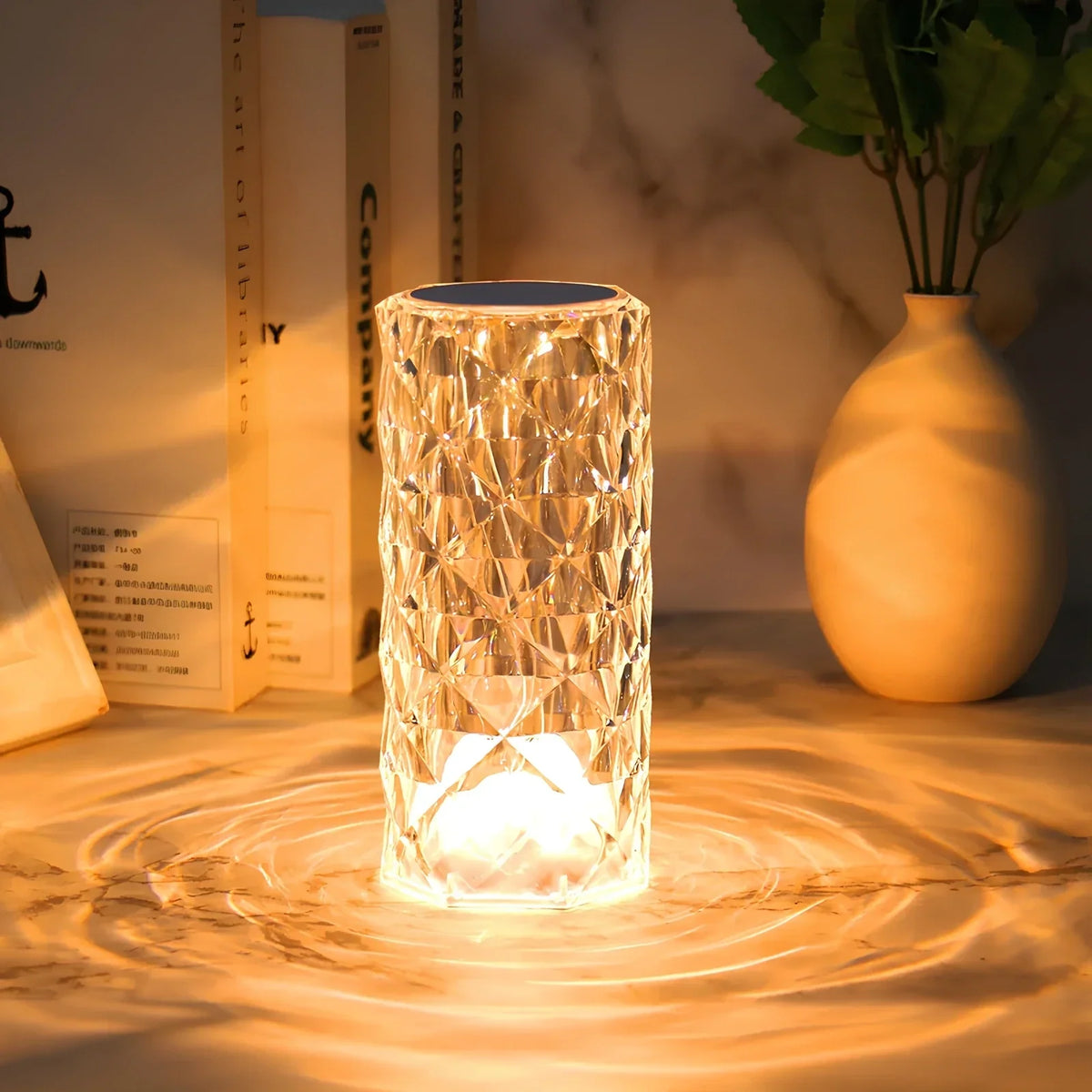 Table Lamp | Crystal 16-Color Dimmable & Rechargeable