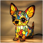 Table Lamp | Dog-Shaped & Colorful Warm Ambient Glow | 30 cm