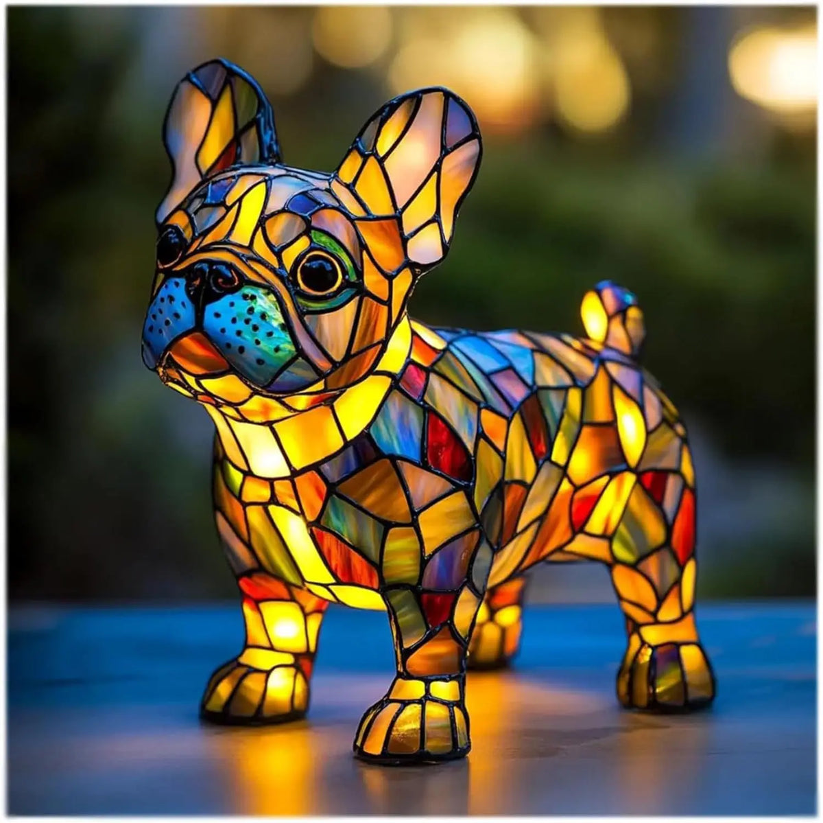Table Lamp | Dog-Shaped & Colorful Warm Ambient Glow | 30 cm
