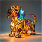 Table Lamp | Dog-Shaped & Colorful Warm Ambient Glow | 30 cm
